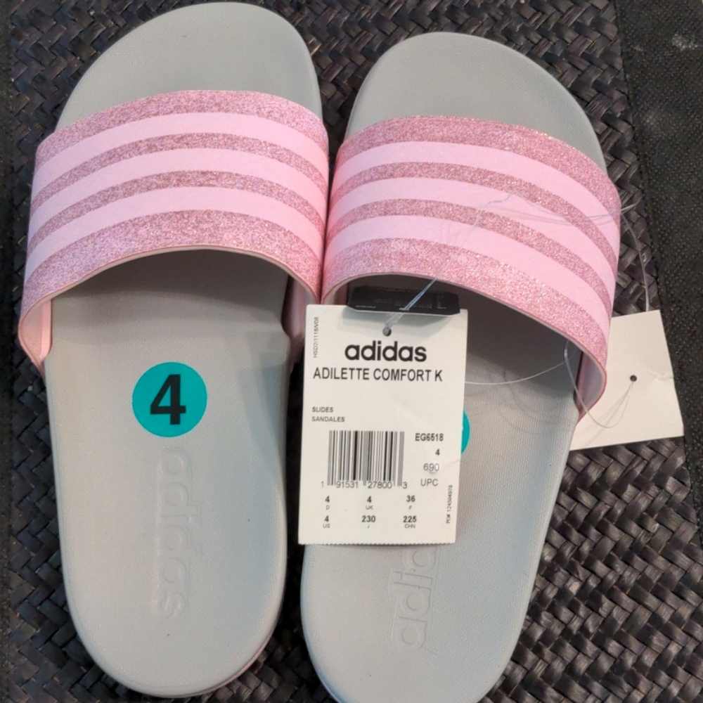 Brand New with tags, Adidas youth size 4 adilette